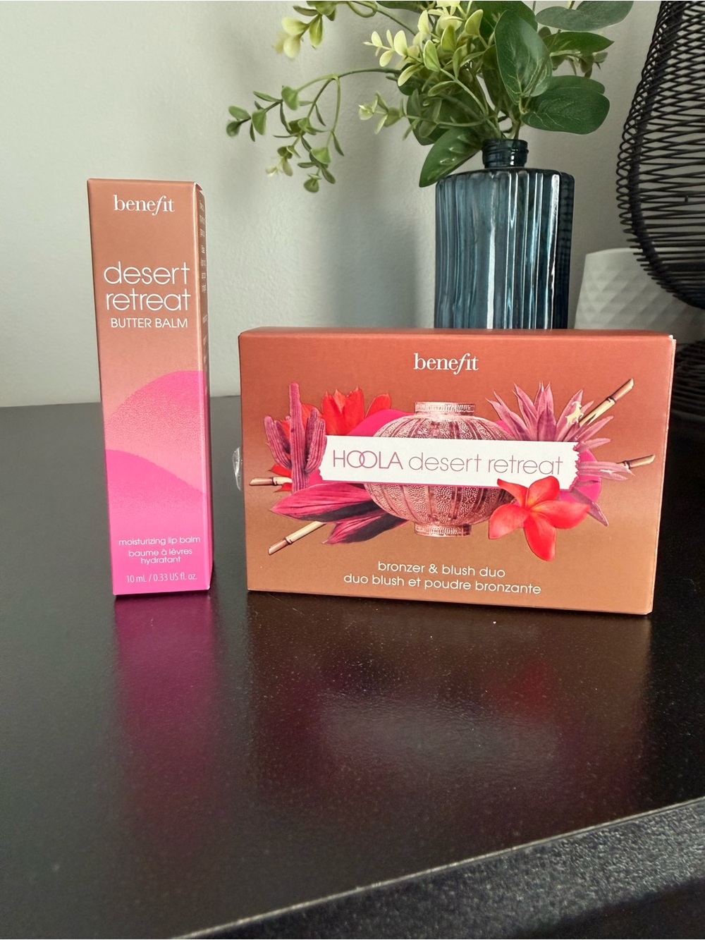 Benefit Cosmetics Desert Retreat Bronzer and Blush Duo AND Butter Balm Bundle